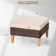 Lark Manor Argyri Wicker Outdoor Patio Ottomans & Reviews | Wayfair